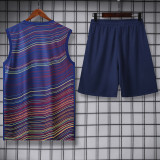 25-26 BAR Fancy blue Tank top and shorts suit