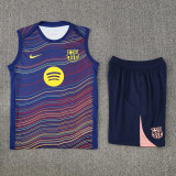 25-26 BAR Fancy blue Tank top and shorts suit