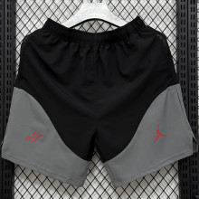 D338 PSG Black gray Casual Short Pants