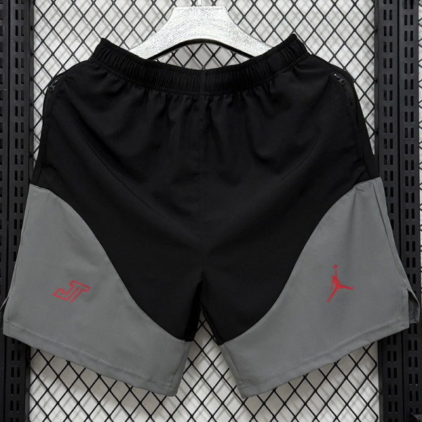 D338 PSG Black gray Casual Short Pants