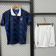 26-27 France Home Kids Soccer Jersey