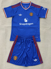 26-27 Man Utd Blue Concept Edition Kids Soccer Jersey