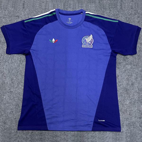26-27 Mexico Purple Blue Fans Goalkeeper Soccer Jersey