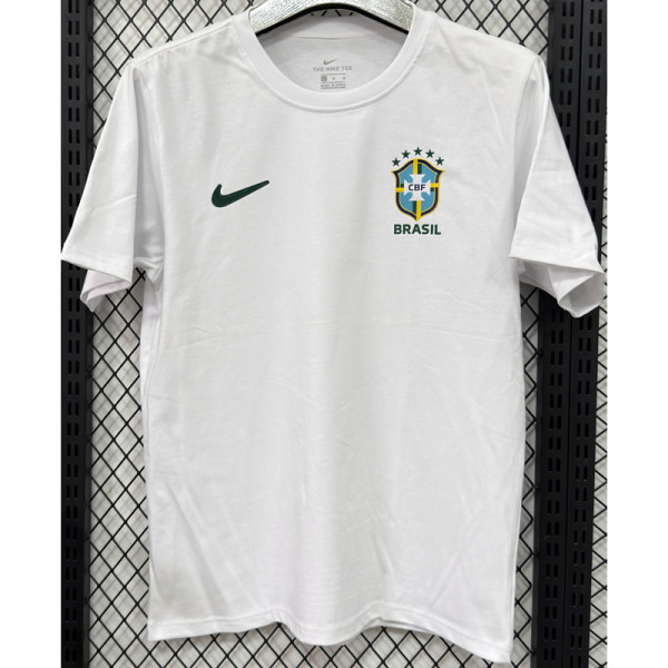 T291 Brazil White High Quality Casual T-Shirt