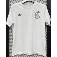 T293 Spain White High Quality Casual T-Shirt