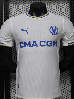 26-27 Marseille White Special Edition Player Version Soccer Jersey