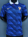 26-27 France Home Player Version Soccer Jersey (Right-Arm Patch)