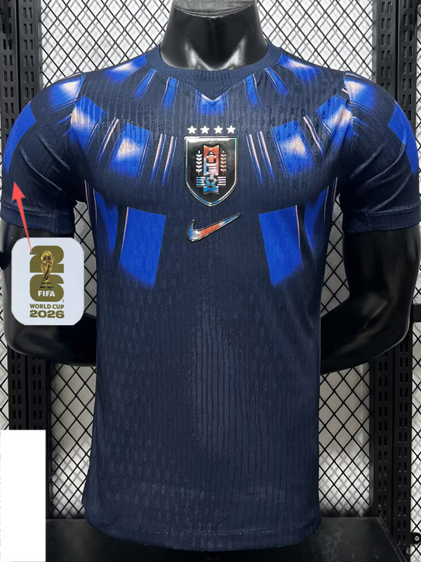 26-27 Uruguay Away Player Version Soccer Jersey (Right-Arm Patch)