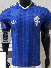 26-27 Sweden Away Player Version Soccer Jersey (Right-Arm Patch)