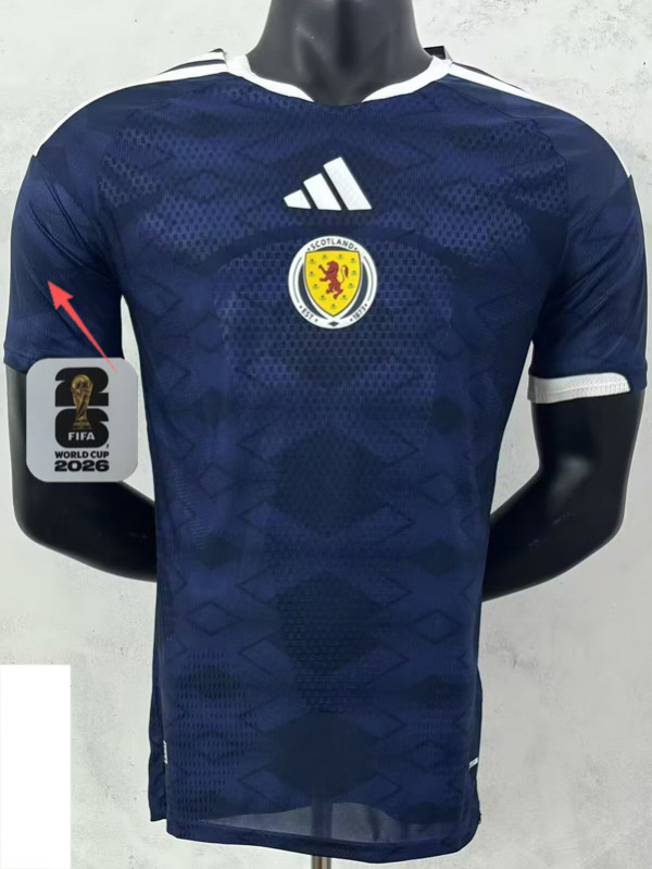 26-27 Scotland Home Player Version Soccer Jersey (Right-Arm Patch)