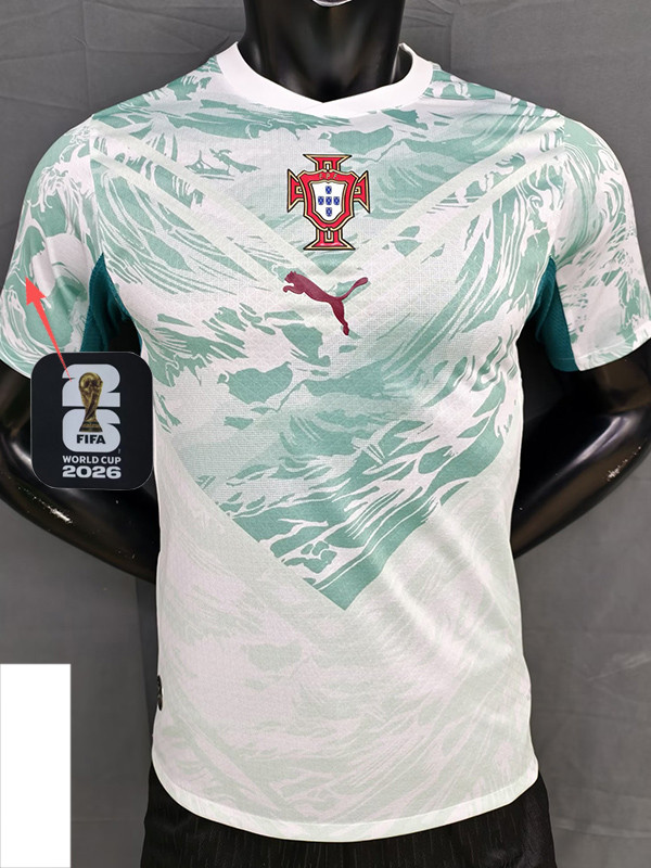 26-27 Portugal Away Player Version Soccer Jersey (Right-Arm Patch)