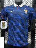 26-27 France Home Player Version Soccer Jersey (Right-Arm Patch)