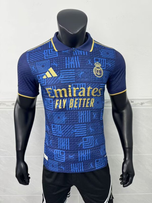 25-26 RMA Blue Special Edition Player Version Soccer Jersey
