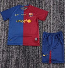 2008-2009 BAR Home UCL Edition Retro Kids Soccer Jersey