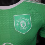 25-26 Man Utd Green Goalkeeper Player Version Soccer Jersey