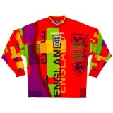 1996 England Goalkeeper Retro Long Sleeve Soccer Jersey