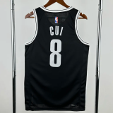22-23 Nets CUI #8 Black Top Quality Hot Pressing NBA Jersey