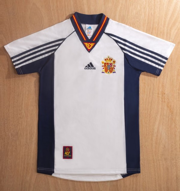 1998 Spain Away Retro Soccer Jersey