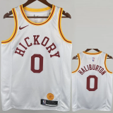 2019-2000 Indiana Pacers HALIBURTON #0 White Retro Top Quality Hot Pressing NBA Jersey