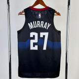 23-24 Nuggets MURRAY #27 Black City Edition Top Quality Hot Pressing NBA Jersey