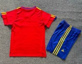 2010 Spain Home Retro Kids Soccer Jersey