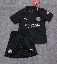 25-26 Man City Fourth Kids Soccer Jersey