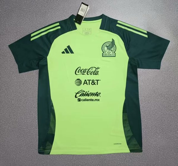 25-26 Mexico Fluorescent Green Training Shirts