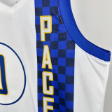 2019-20 Indiana Pacers HALIBURTON #0 White City Edition Top Quality Hot Pressing NBA Jersey