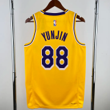 22-23 LAKERS LAKERS #88 Yellow Top Quality Hot Pressing NBA Jersey