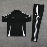 2024 AD Black Half Pull Tracksuit 