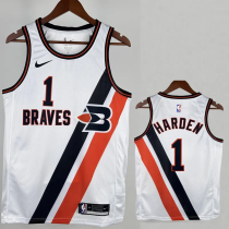 2019-20 Clippers HARDEN #1 White City Edition Top Quality Hot Pressing NBA Jersey 2019-20 Clippers HARDEN #1 White City Edition Top Quality Hot Pressing NBA Jersey