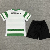 25-26 Sporting Lisbon Home Kids Soccer Jersey