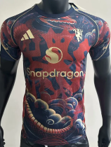 25-26 Man Utd Red Black Player Version Training shirts