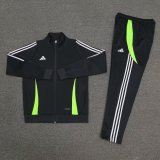 2024 AD Black Jacket Tracksuit