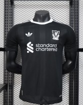 25-26 LIV Black Goalkeeper Player Version Soccer Jersey*尺码偏小