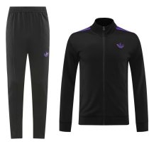 2024 AD Black Jacket Tracksuit