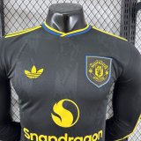 25-26 Man Utd Third Long Sleeve Player Version Soccer Jersey