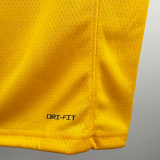 22-23 LAKERS TOSCANO #95 Yellow Top Quality Hot Pressing NBA Jersey