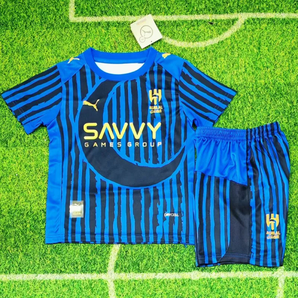 25-26 Al-Hilal Club World Cup Home Kids Soccer Jersey 1:1 Thai Quality