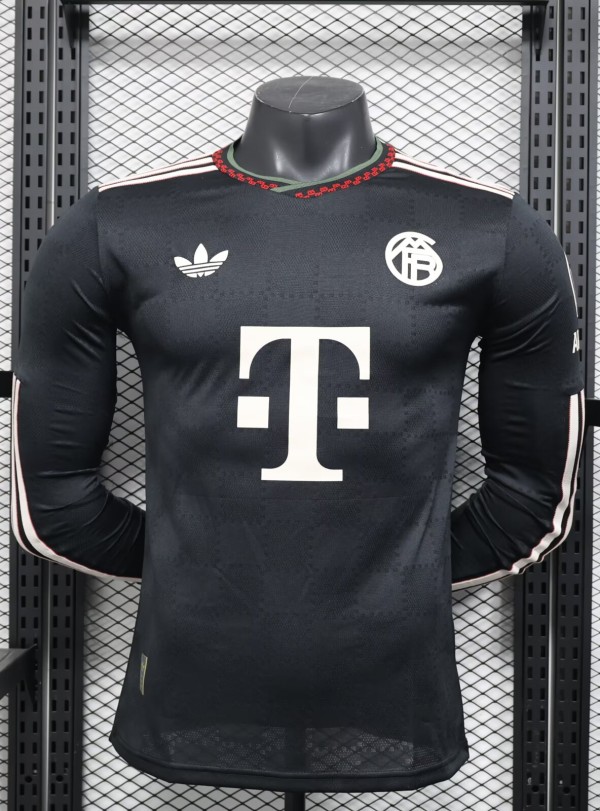 25-26 Bayern Third Long Sleeve Player Version Soccer Jersey (长袖球员) 1:1 Thai Quality