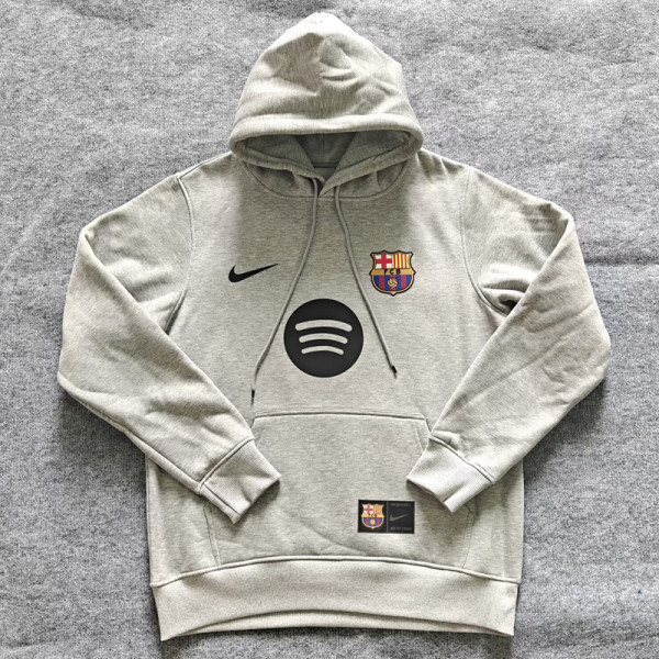 25-26 BAR Gray Hoody 灰色(加绒)彩标