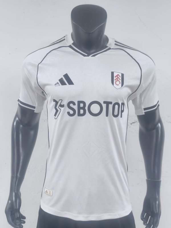 25-26 Fulham Home Player Version Soccer Jersey 1:1 Thai Quality