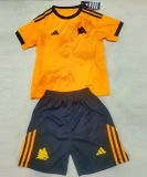 25-26 Roma Away Kids Soccer Jersey 1:1 Thai Quality