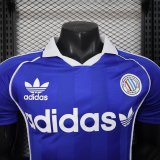 2025 AD Blue Player Version Polo Short Sleeve 1:1 Thai Quality