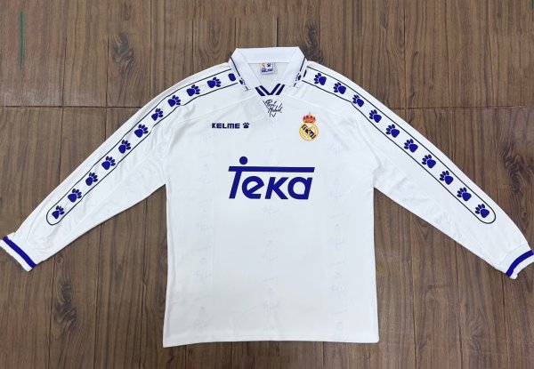 1994-1996 RMA Home Long Sleeve Retro Soccer Jersey