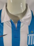 2007-2008 Racing Club Home Retro Soccer Jersey