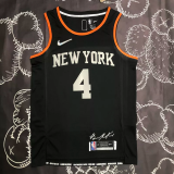 KNICKS Glory version ROSE #4 Black Top Quality Hot Pressing NBA Jersey