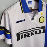 1997-1998 INT Away White Retro Soccer Jersey