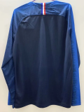 2018 France Home Long Sleeve Retro Soccer Jersey