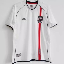 2002 England Home White Retro Soccer Jersey 2002 England Home White Retro Soccer Jersey
